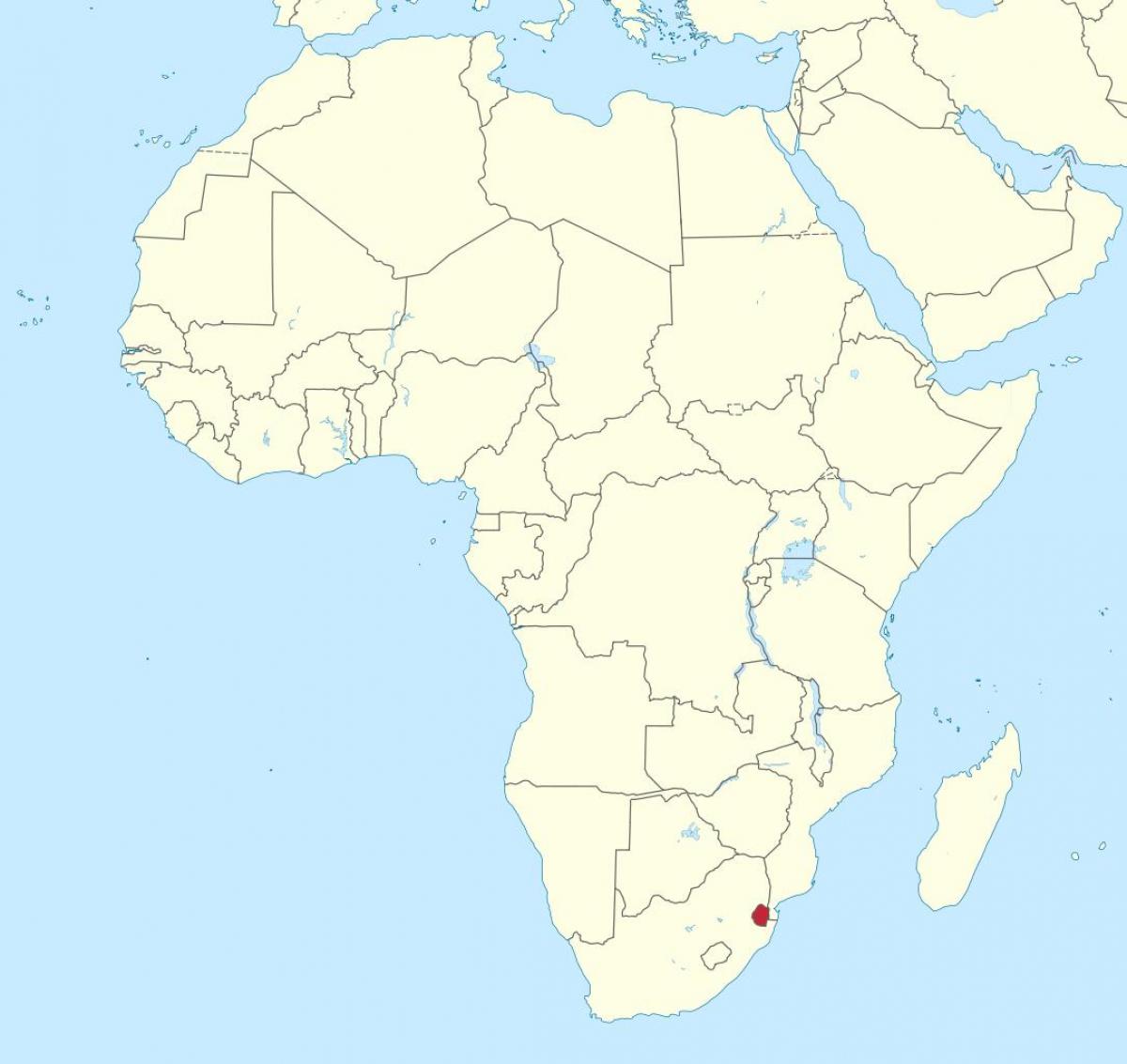 Mappa di africa, Swaziland